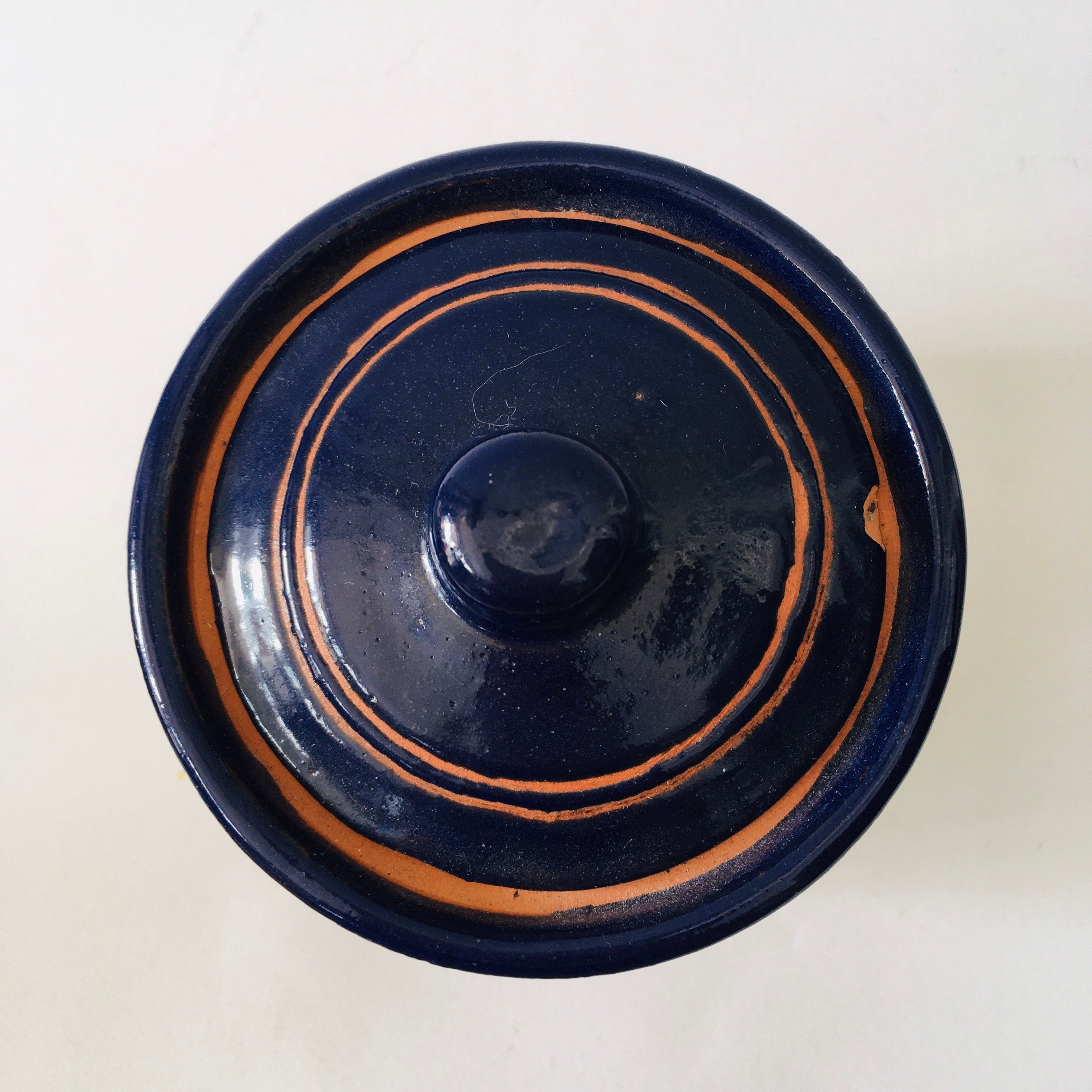90s Navy Sugar Bowl & Creamer Etsy Ireland