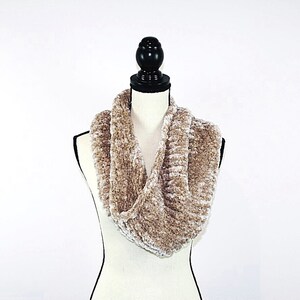 Velvet Knit Cowl - Luxury Hand Knitted Neck Warmer