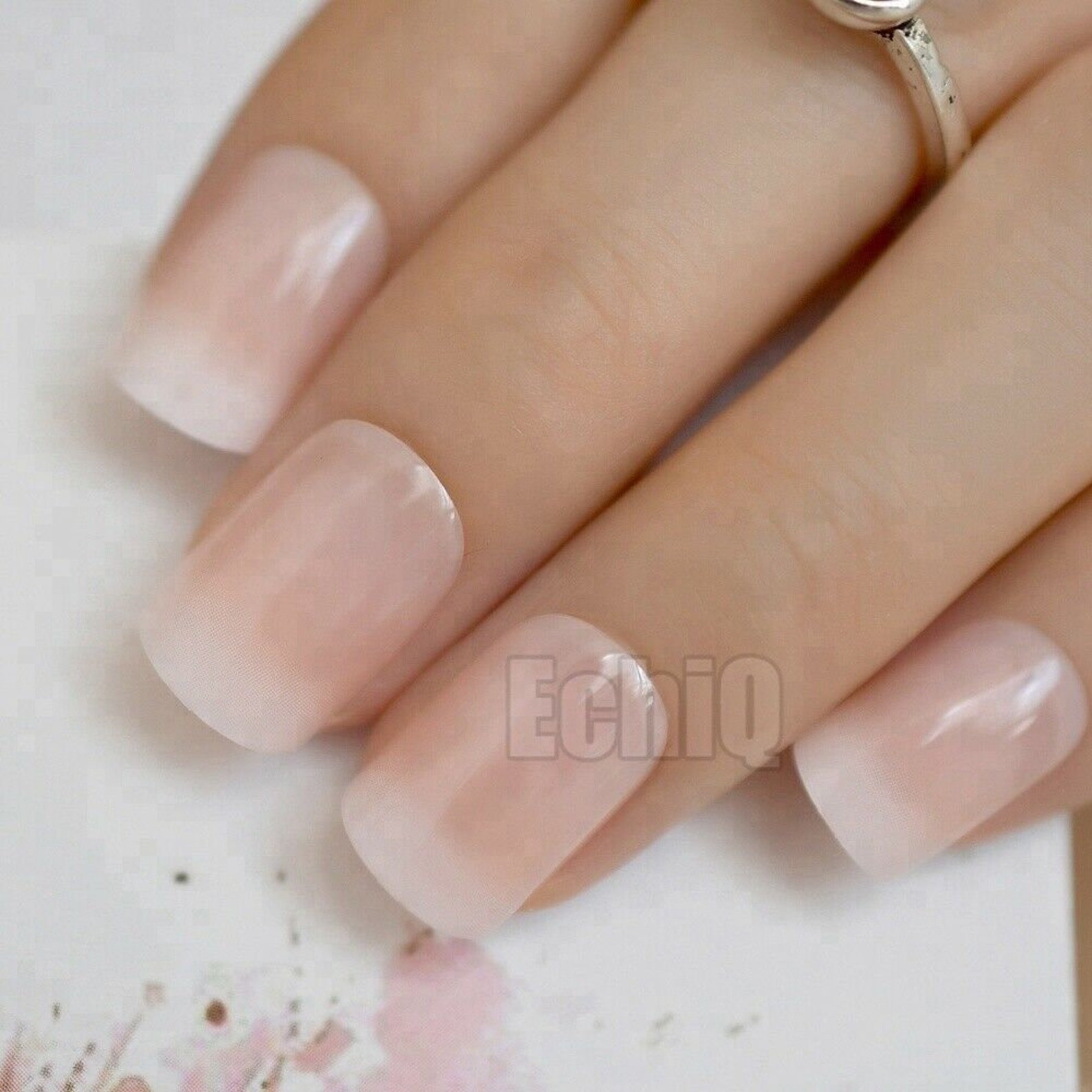Beige Gradient French Manicure Tips and Classy Etsy