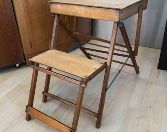 Antique School Desk Etsy