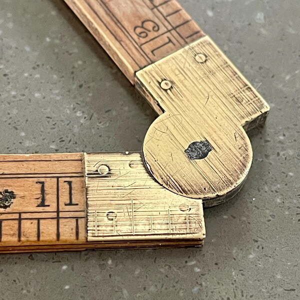 Vintage Wooden Ruler - Etsy