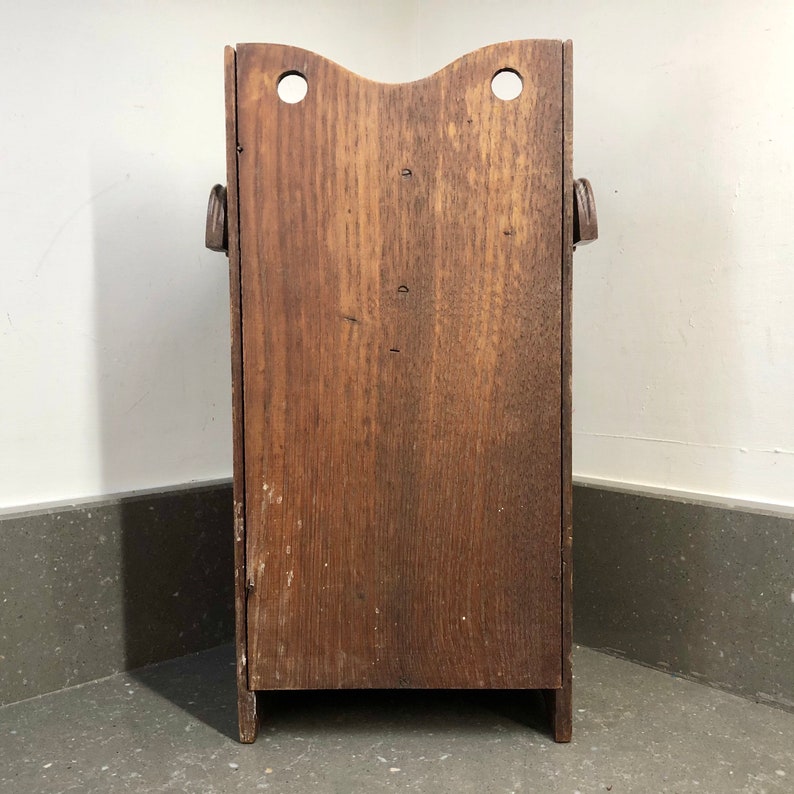 Armario de tubería de chapa de roble pequeño victoriano con | Etsy