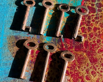 Antique cabinet key, skeleton key. Choose your style