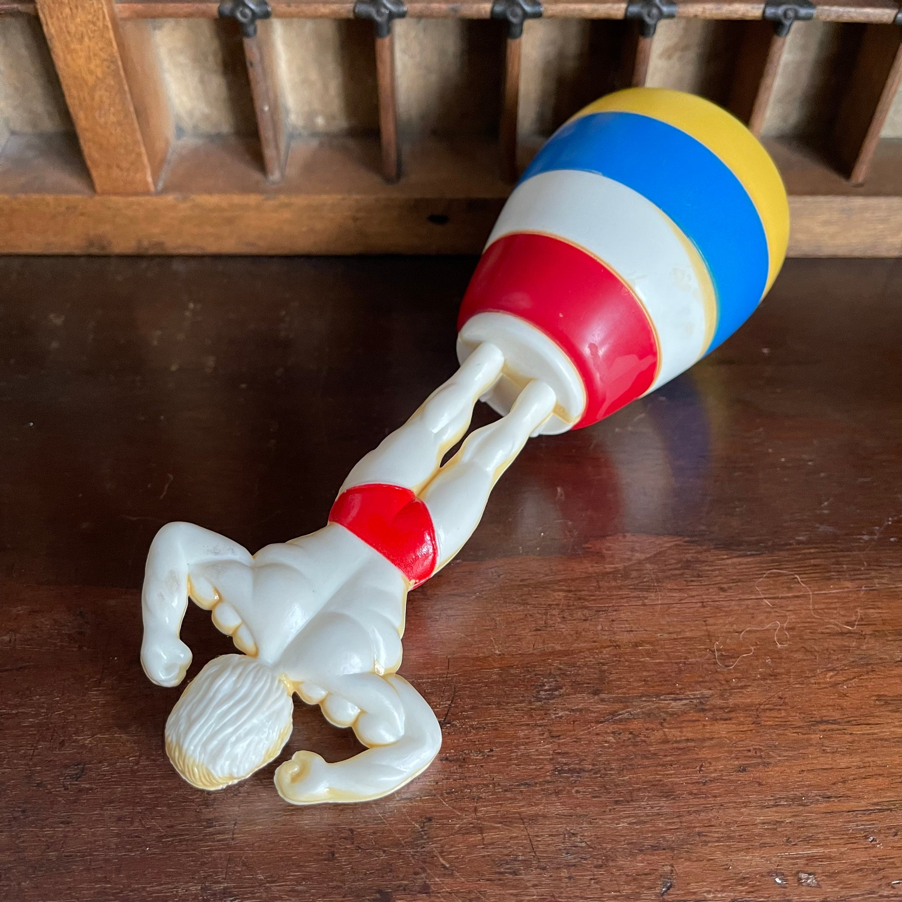 Vintage World Champion Squirt Strong Man Novelty Toy, in Original