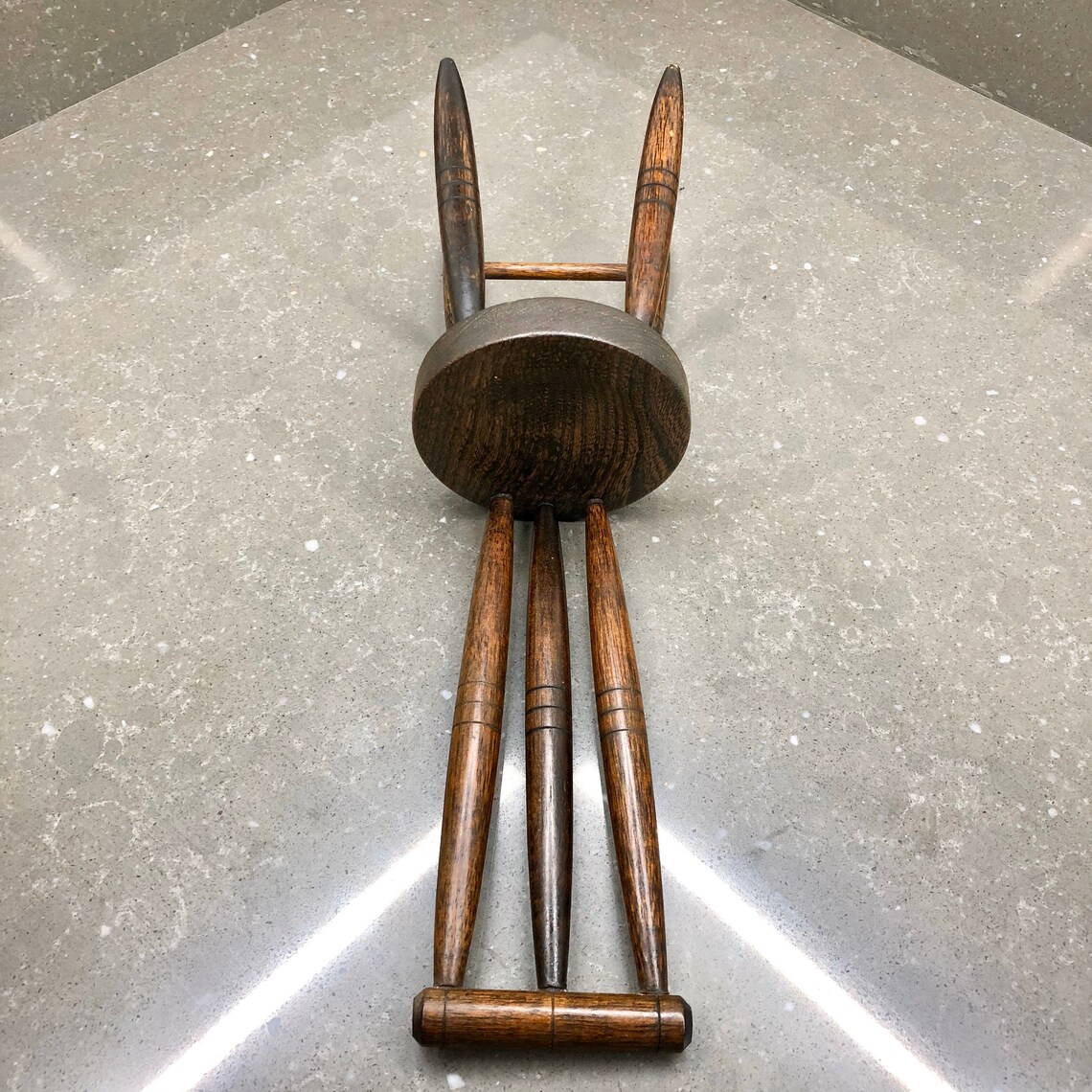 Vintage Folk Art Miniature Wooden Chair. Made From Cricket Etsy