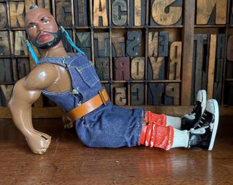 Vintage 1980s 12" Mr T BA Baracus ATeam action figure