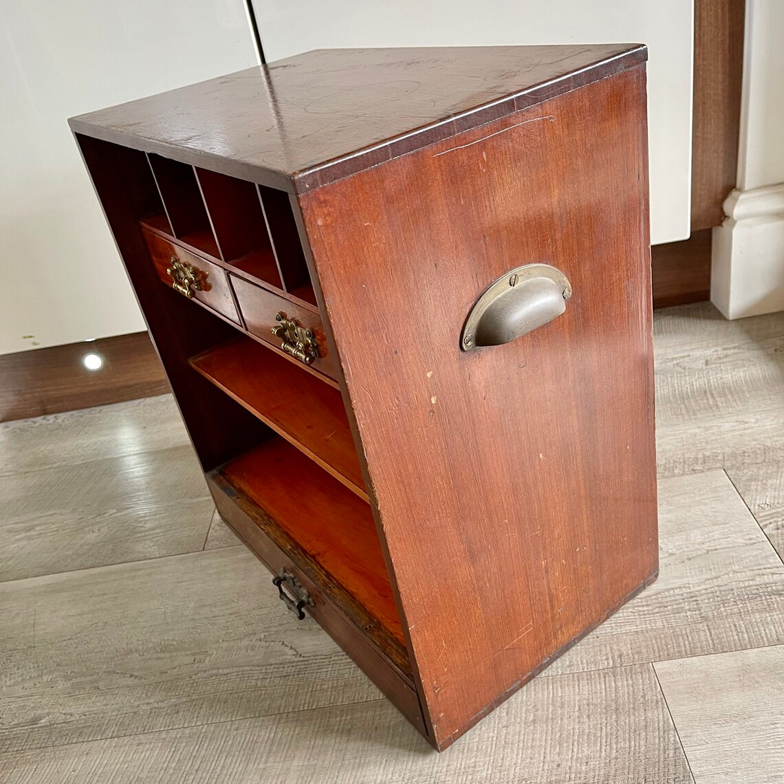 Archivador eduardiano de caoba con 4 agujeros de paloma 2 | Etsy
