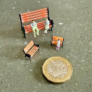 Set of 3 model benches. 1:50 / 100 / 150 scale. Choose your size