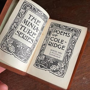 Vintage miniature book. Poems of Coleridge, c1900