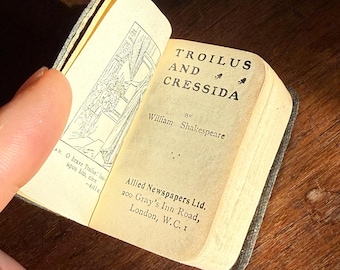 Tiny vintage book. Troilus and Cressida by William Shakespeare