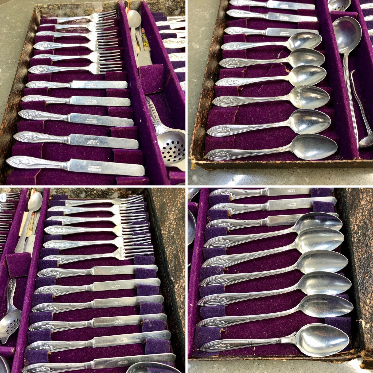 40 Piece Set of Toy Cutlery in Original Box. 12 Scale Etsy