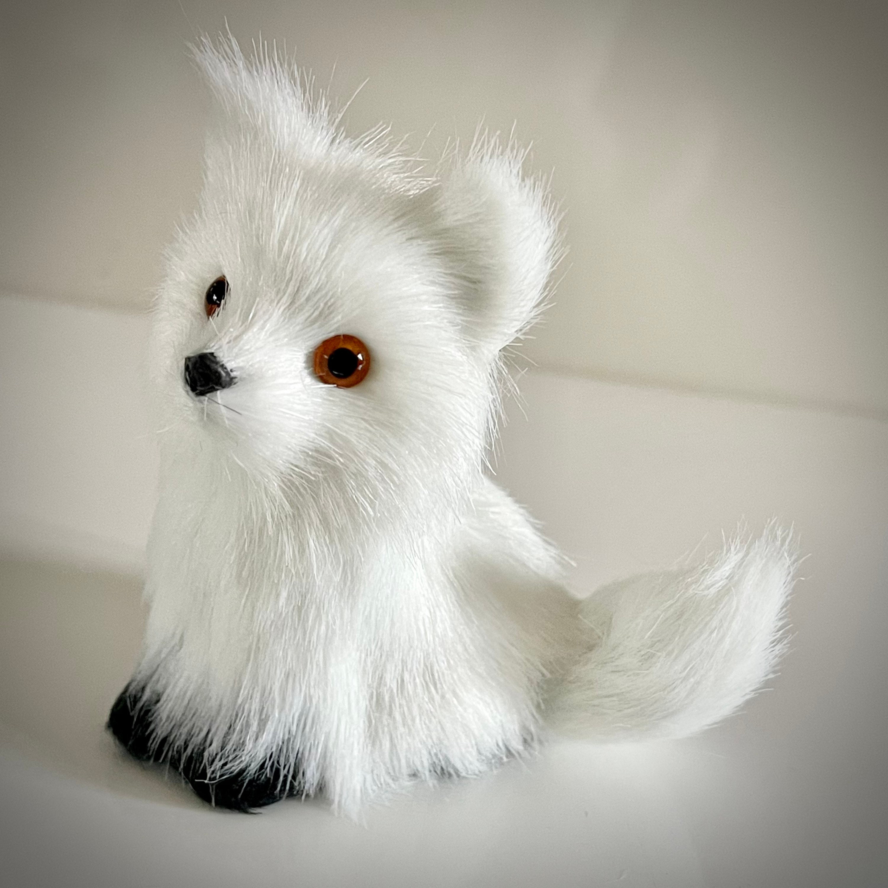 Miniature Faux Fur Snow White Fox. Three Styles - Etsy