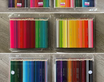 Lot de 120 crayons de couleur. Un livre de coloriage pour adultes GRATUIT avec chaque lot !