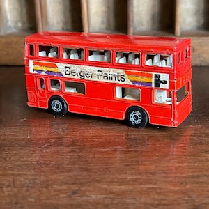 1972 Matchbox SUPERFAST No.17 The Londoner route master double decker bus