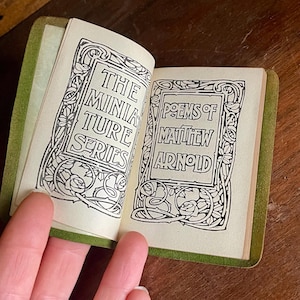 Vintage miniature book. Poems of Matthew Arnold, c1900