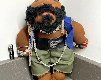 Vintage handmade Mr T B.A Baracus soft toy