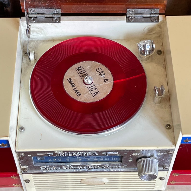 Musica Japanese Miniature Record Player Music Box. Turn Table Etsy UK