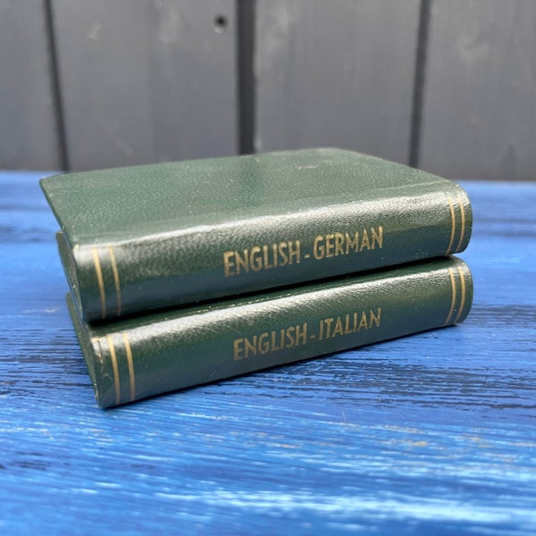 Leather Bound Vintage Dictionary Etsy
