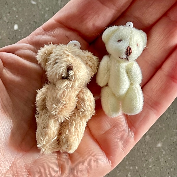 Mini plush teddy bears. Choose your colour