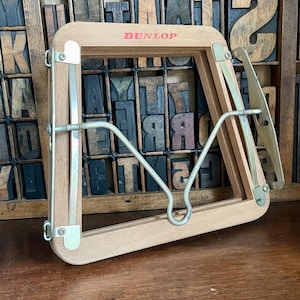 Vintage Dunlop racket press, brace, guard