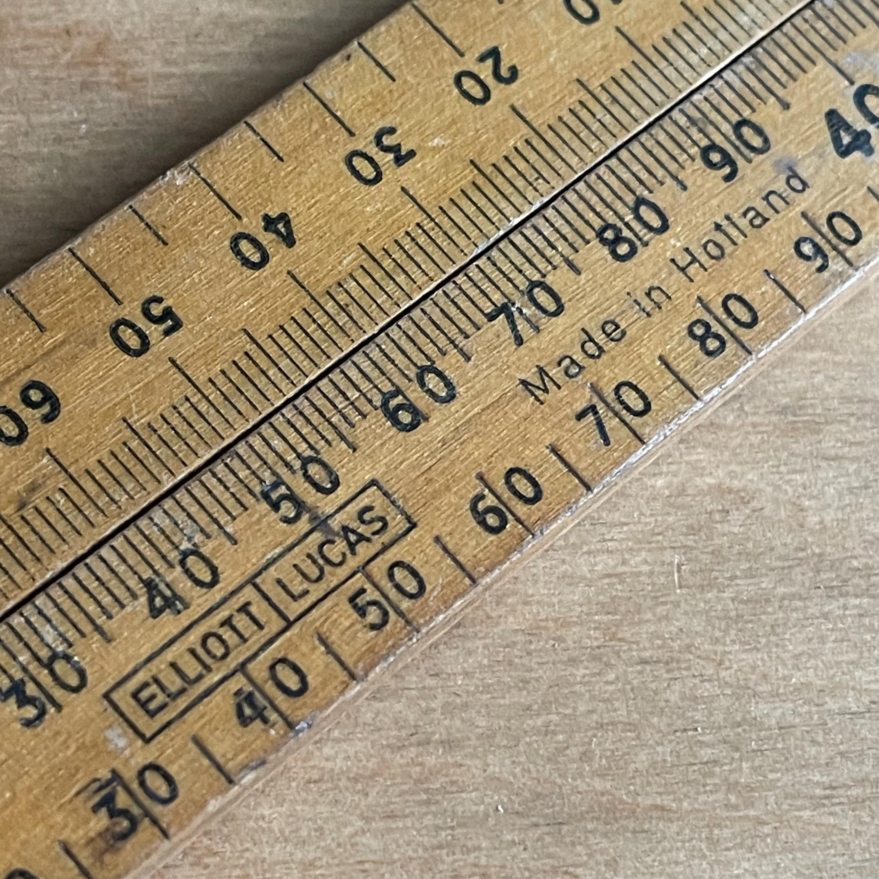 Gamaged Meter Ruler Vintage Elliot Lucas Folding Ruler. 30”, Damaged - Etsy