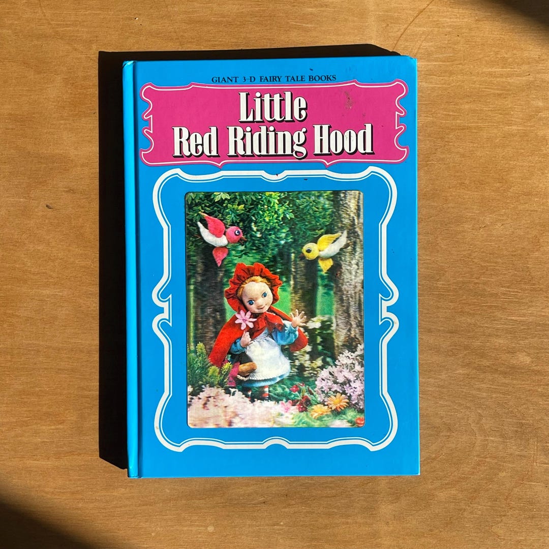 Vintage Little Red Riding Hood Giant 3-D Fairy Tale Book With ...