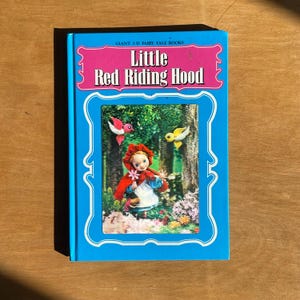 Libro gigante de cuentos de hadas en 3D de Caperucita Roja vintage con cubierta lenticular