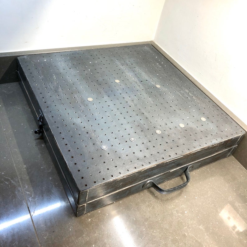 Large upcycled industrial folding portable peg board display Etsy