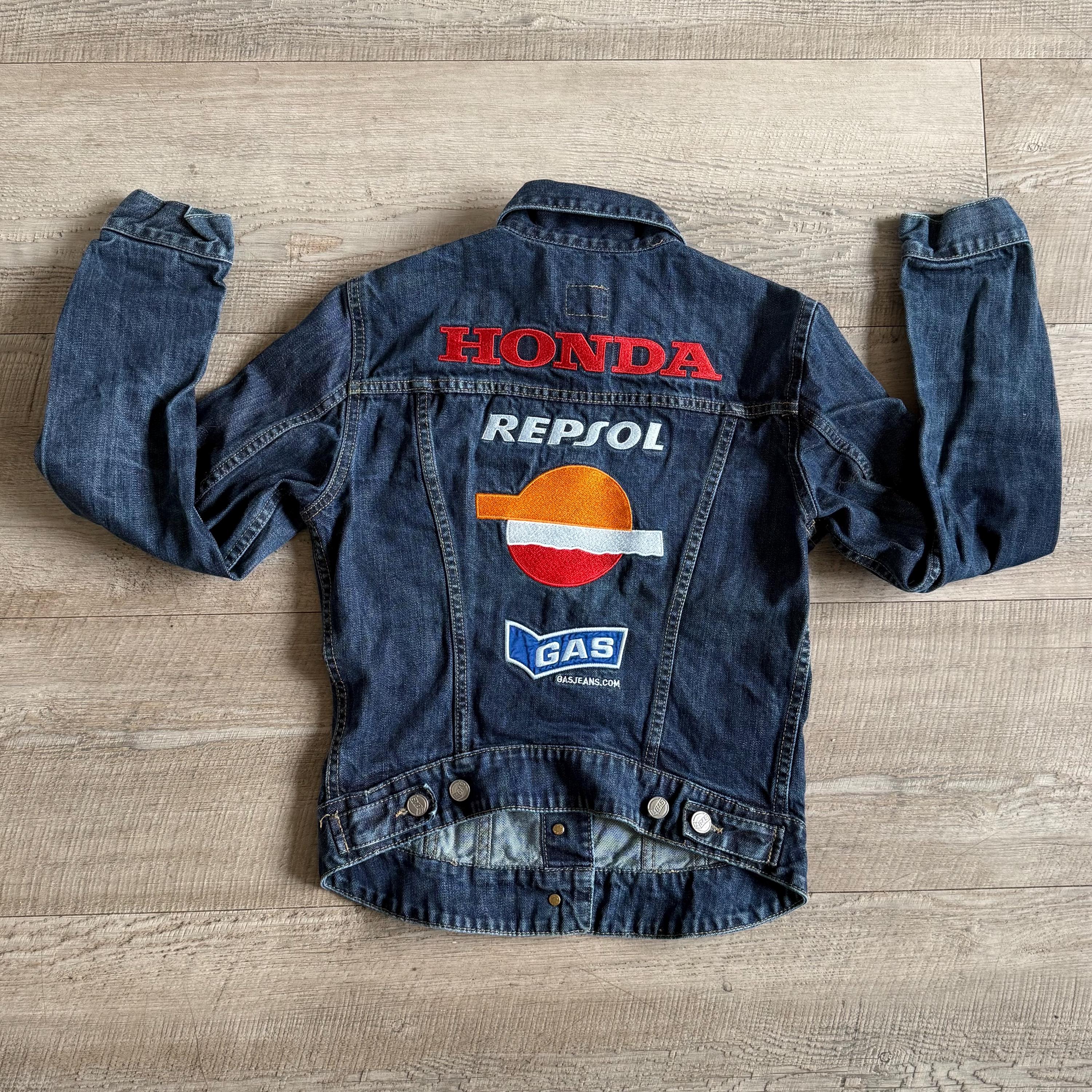 Women's Repsol Honda Gas Denim Jacket. Size Small. UK 8-10 - Etsy