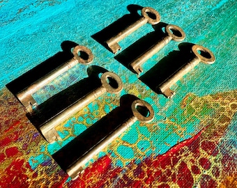 Antique cabinet key, skeleton key. Choose your style
