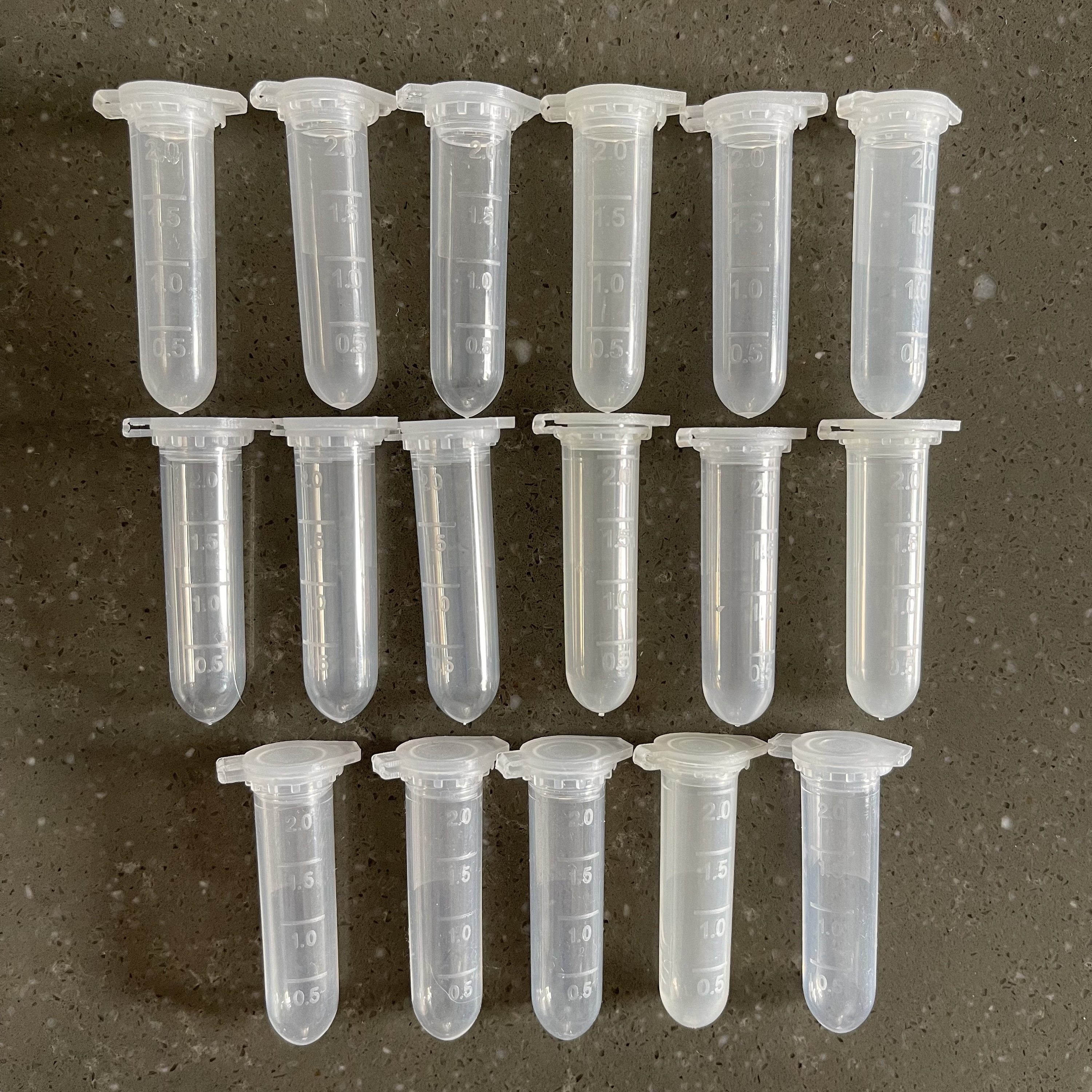 20x Small Mini Parts Containers For Watchmakers, Jewelry, Crafts - Tiny Storage Tubs