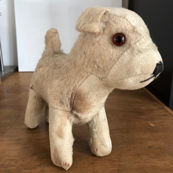 vintage stuffed dog