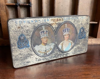 1937 Coronation souvenir tin. George IV