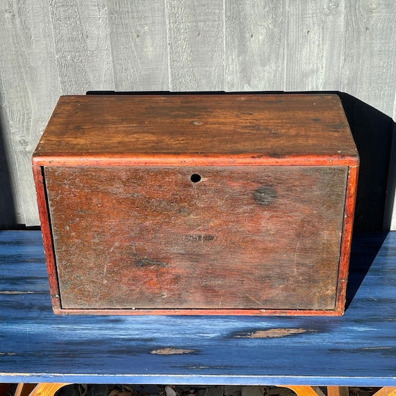 Vintage UNION 6 Drawer Engineers Wooden Toolbox 