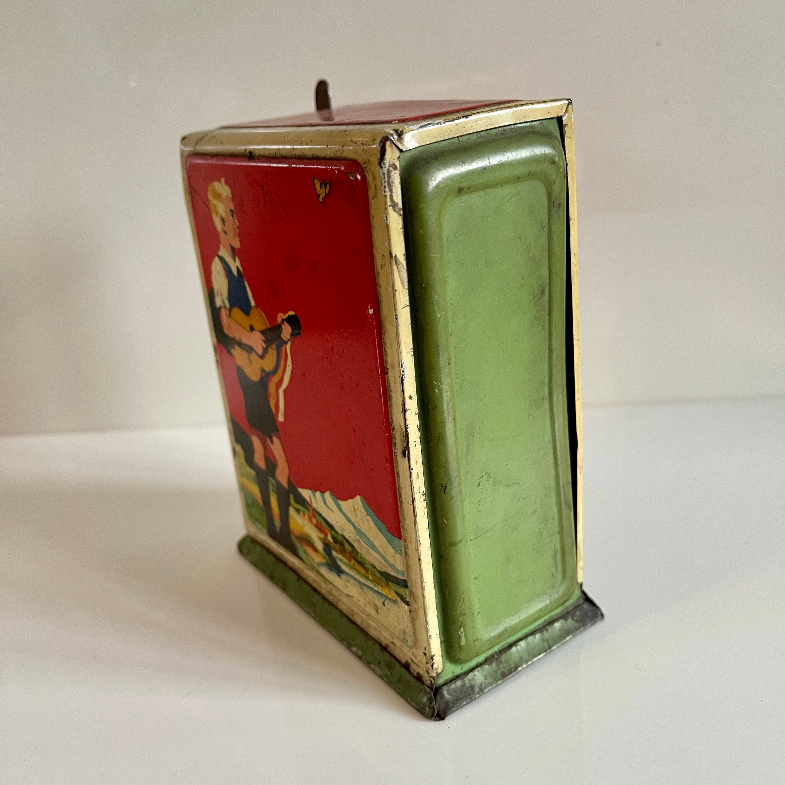 Vintage Tinplate Money Box With Coin Counter. Etsy