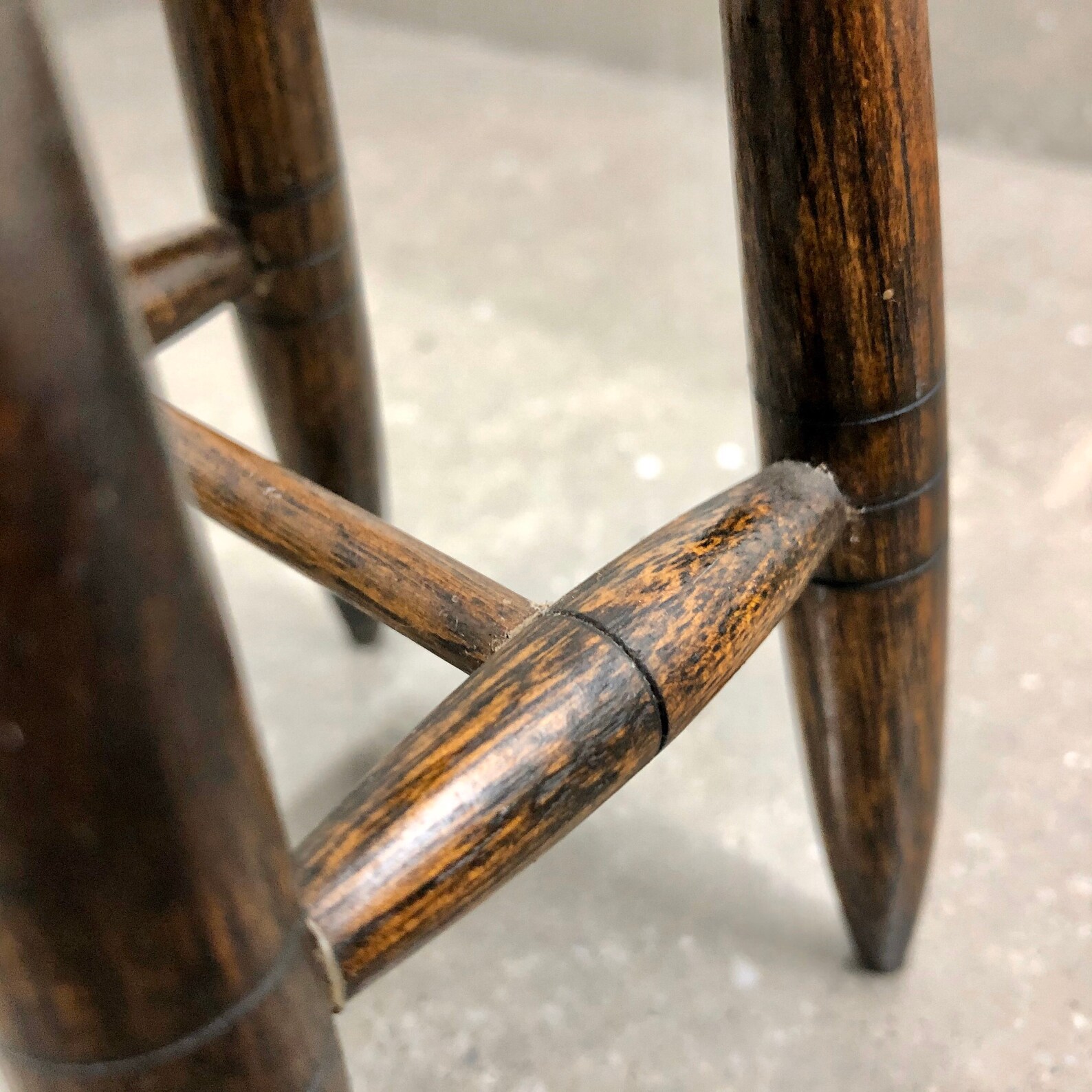 Vintage Folk Art Miniature Wooden Chair. Made From Cricket Etsy