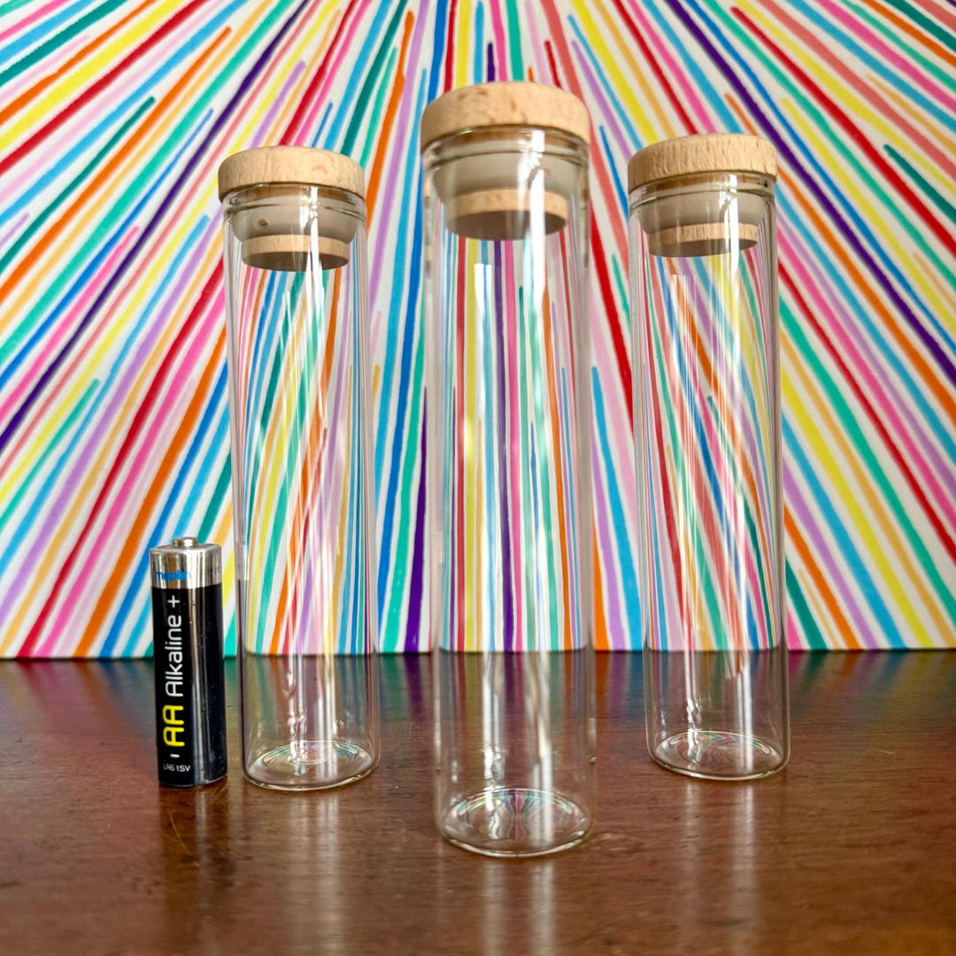 Glass Test Tube, Display Case for Flowers, Ornaments - Etsy