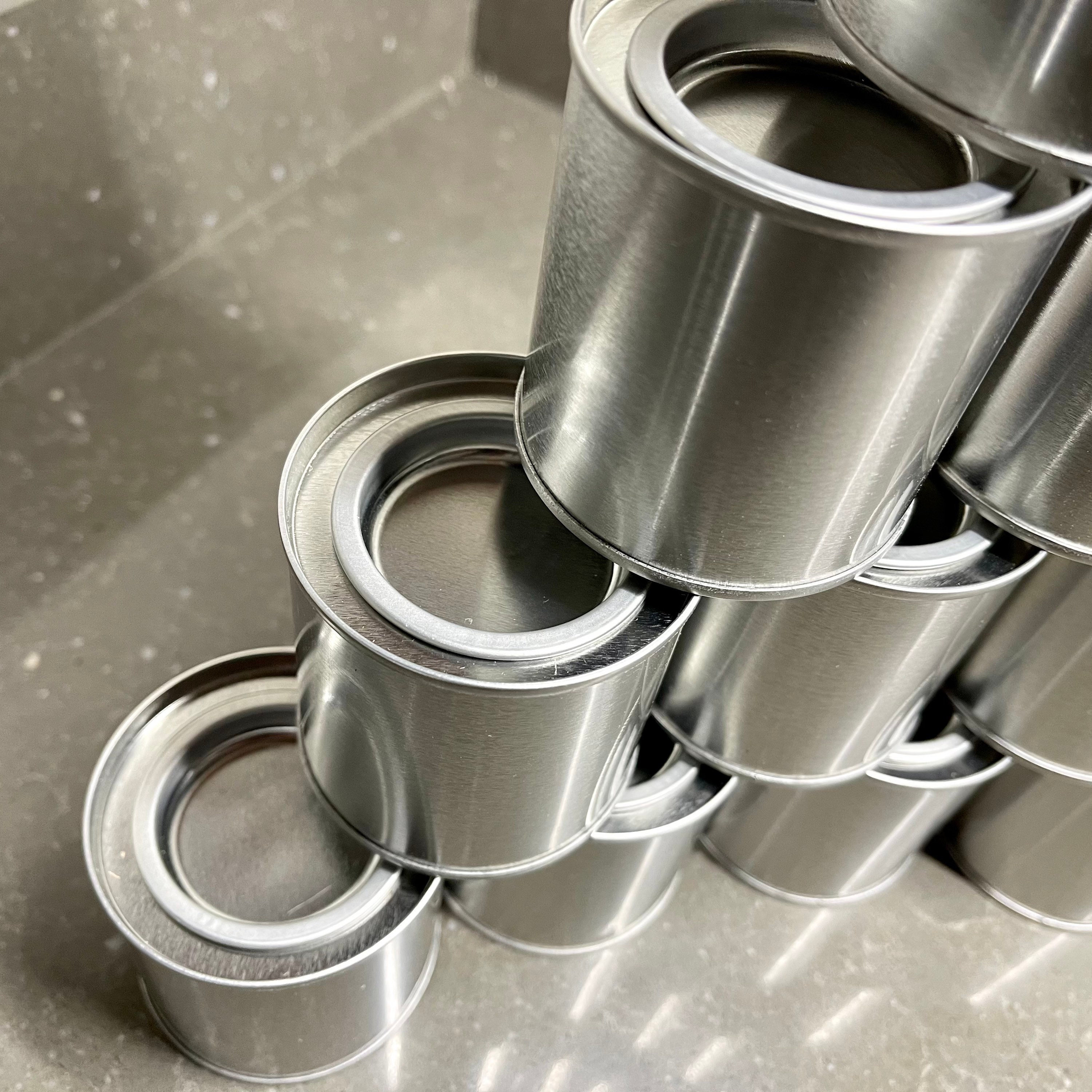 1 Aluminium Empty Paint Can With Lever Lid. 60x60mm. 125ml Etsy Australia