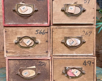 Vintage hardboard single workshop , filing drawer.