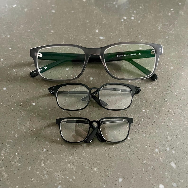 Miniature Doll, Bear Wireframe Glasses. 9cm or 7cm. Choose Your Style ...