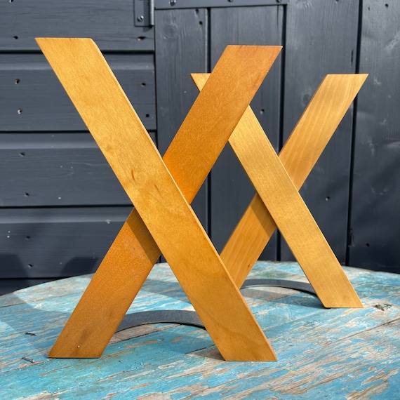 Pair of IKEA Wooden X Bookends Etsy