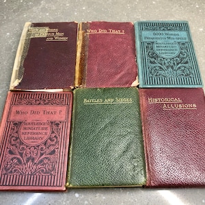 Miniature Routledge Reference books c1930. Six to select from