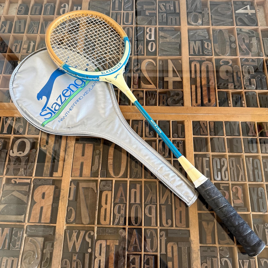 Vintage Wooden Slazenger Meteor Squash Racket - Etsy