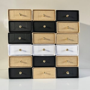 Tiroir pour boîte-cadeau en carton, trois couleurs en stock