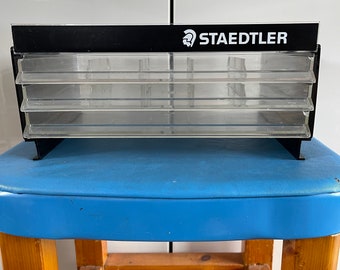 Vintage Straedtler 3 drawer display case