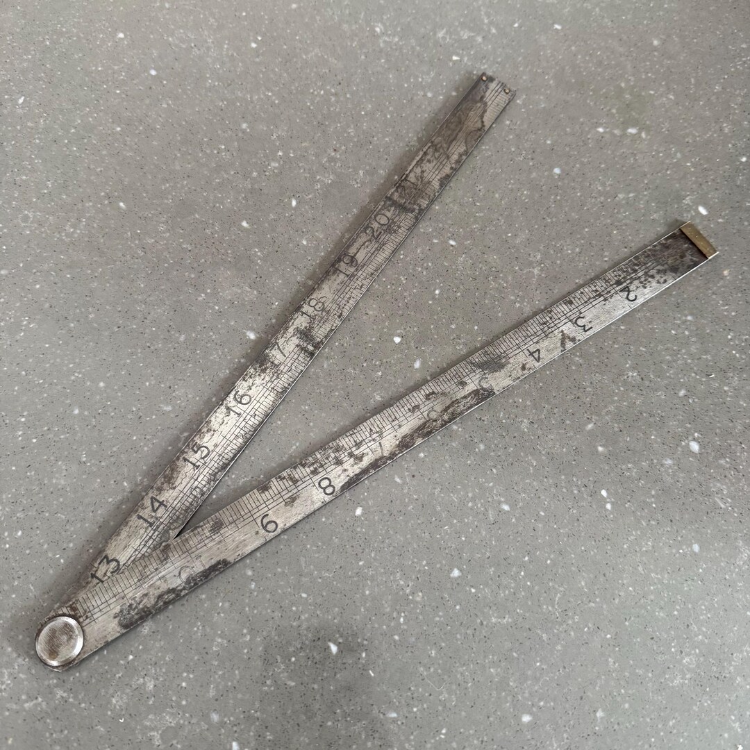 Vintage Spring Steel Folding Ruler. 2ft, 24” - Etsy