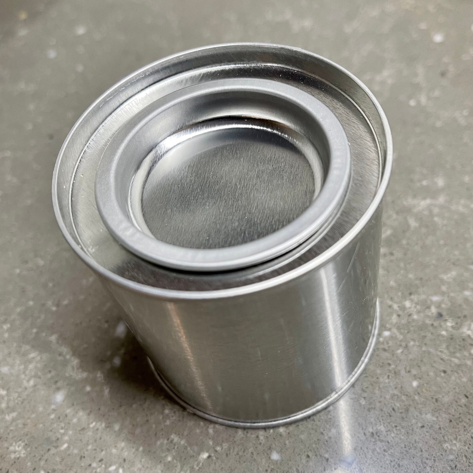 10 aluminium empty paint cans with lever lid. 60x60mm. 125ml Etsy