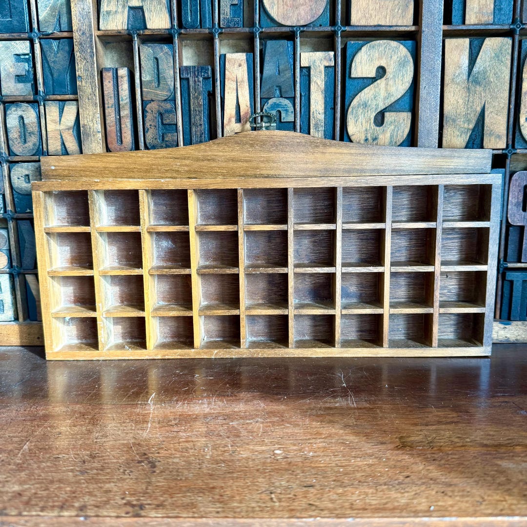Wooden Thimble Display Shelf, Case. 36 Compartments - Etsy