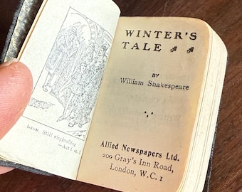 Tiny vintage book. The Winter’s Tale by William Shakespeare