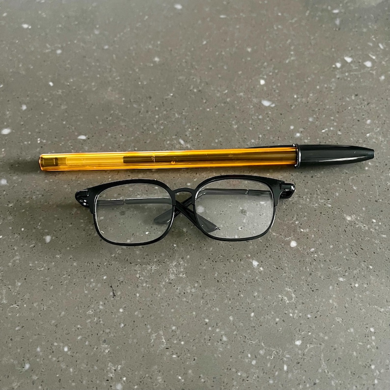 Miniature Doll, Bear Wireframe Glasses. 9cm or 7cm. Choose Your Style ...